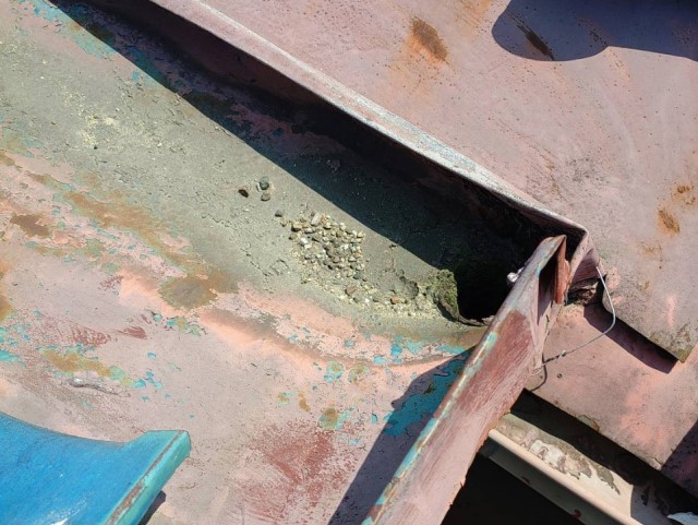 谷樋　部分交換前